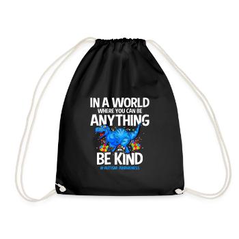 Autism Autism Gift - Drawstring Bag - black - Front