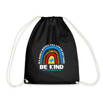 Autism Autism Gift - Drawstring Bag - black - Front