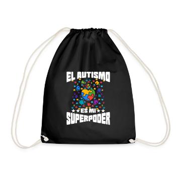 Cadeau autisme autisme - Sac de sport léger - noir - Devant