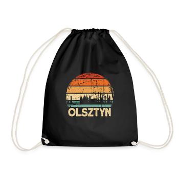 Poland Olsztyn Skyline - Drawstring Bag - black - Front