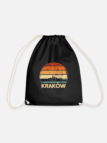 Pologne Cracovie Skyline - Sac de sport léger - noir