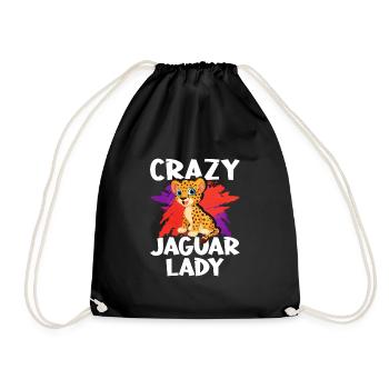 Jaguar Frauen Liebe - Turnbeutel - Schwarz - Vorne