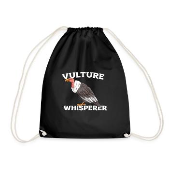 Vulture - Drawstring Bag - black - Front