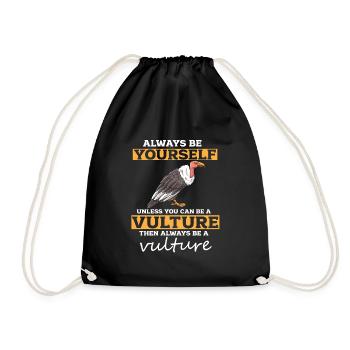Vulture - Drawstring Bag - black - Front