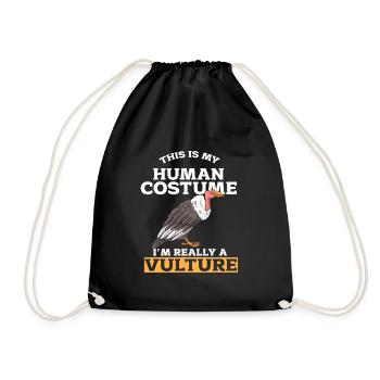 Vulture - Drawstring Bag - black - Front