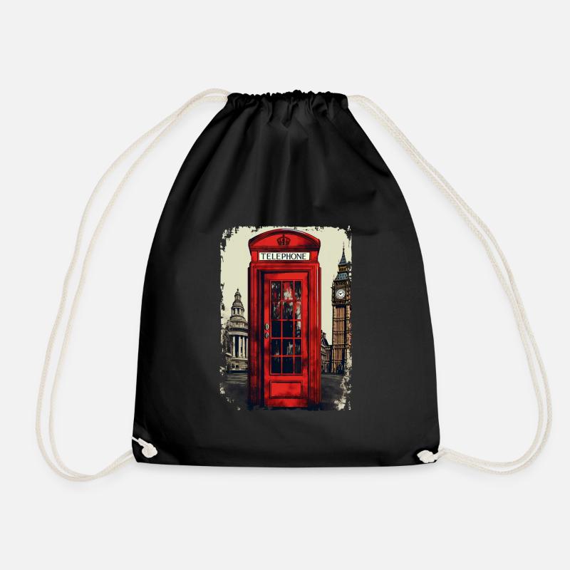 London - Turnbeutel - Schwarz