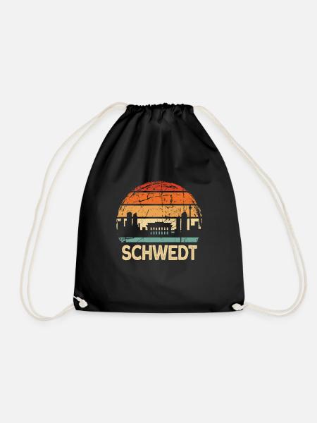 Schwedt - Turnbeutel - Schwarz
