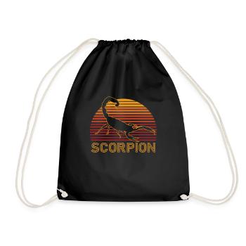 Skorpion - Turnbeutel - Schwarz - Vorne
