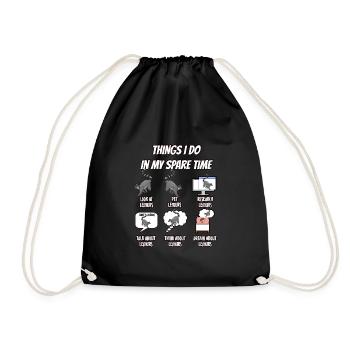 Lémurien - Sac de sport léger - noir - Devant