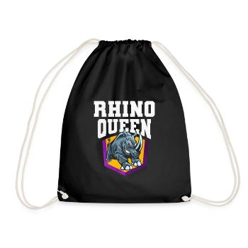 Nashorn - Turnbeutel - Schwarz - Vorne