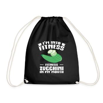 Zucchini - Turnbeutel - Schwarz - Vorne