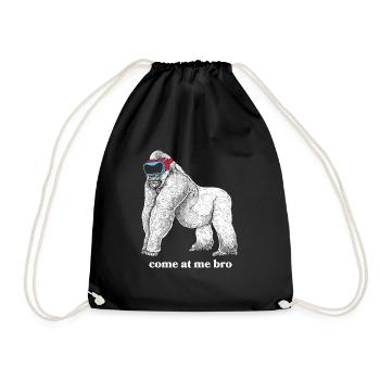Virtual Reality VR Gift - Drawstring Bag - black - Front