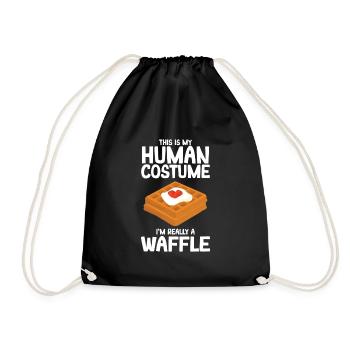 Gaufre - Sac de sport léger - noir - Devant