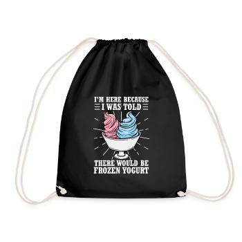 I'm here because I've been told there's Froze - Drawstring Bag - black - Front