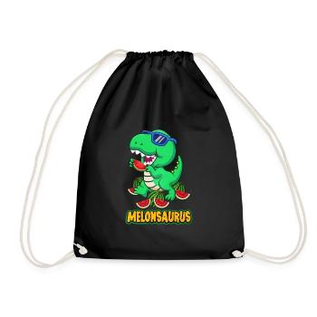 Watermelon - Drawstring Bag - black - Front