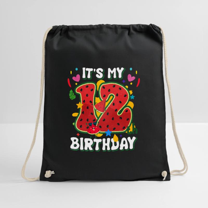 12e anniversaire Cadeau d’été de pastèque Sac de sport léger