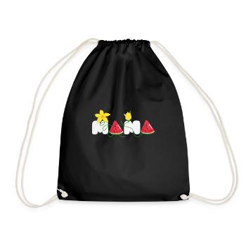 Pastèque - Sac de sport léger - noir - Devant