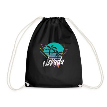 Nevada - Drawstring Bag - black - Front