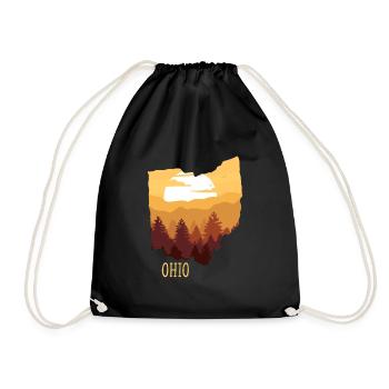 Ohio - Drawstring Bag - black - Front