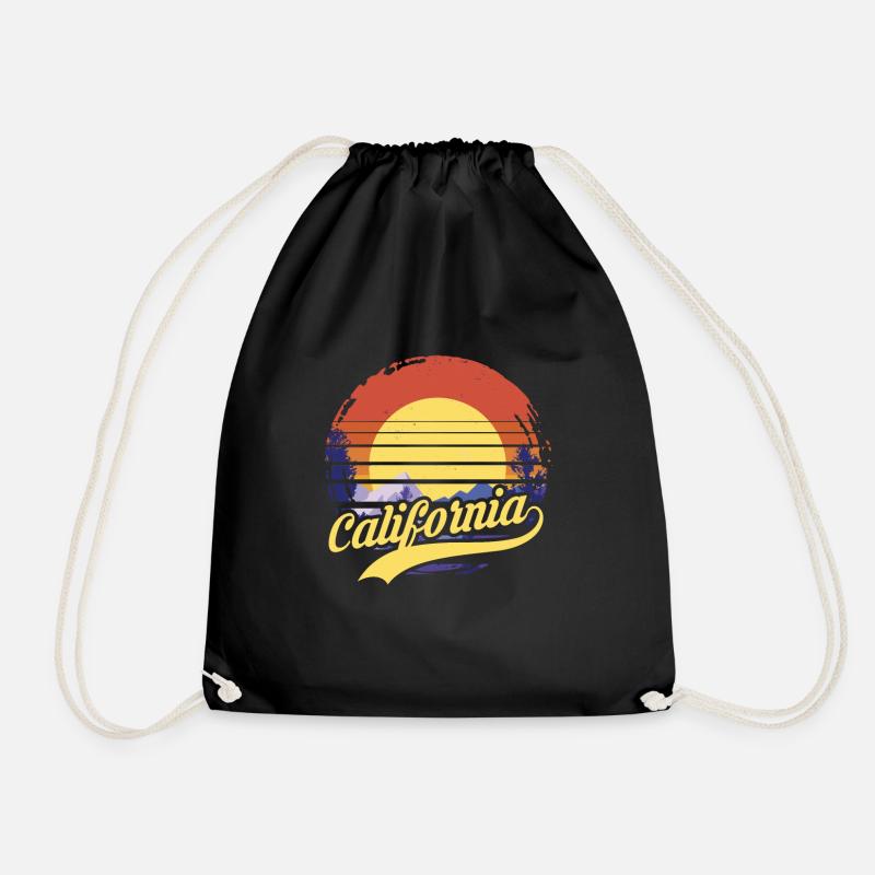 california - Turnbeutel - Schwarz
