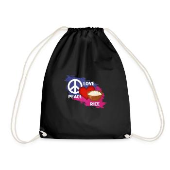 Rice - Drawstring Bag - black - Front