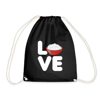 Rice - Drawstring Bag - black - Front