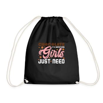 Chocolate Girl Girl - Drawstring Bag - black - Front