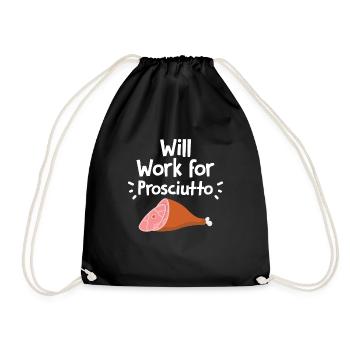 Cadeau de noix de pécan - Sac de sport léger - noir - Devant