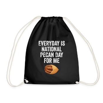 Cadeau de noix de pécan - Sac de sport léger - noir - Devant