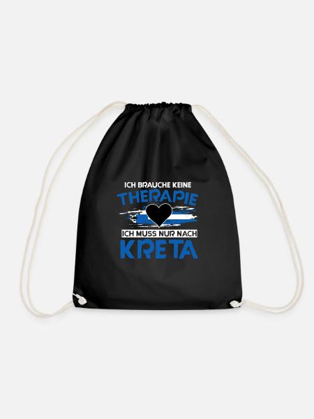 Kreta - Turnbeutel - Schwarz