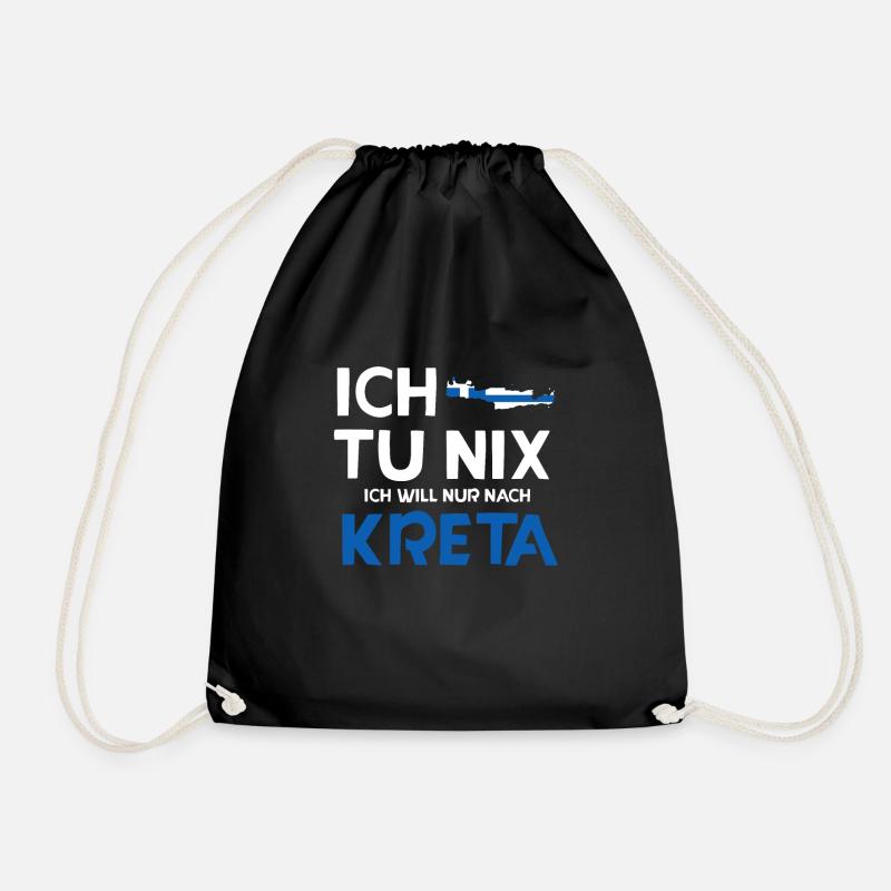Kreta - Turnbeutel - Schwarz