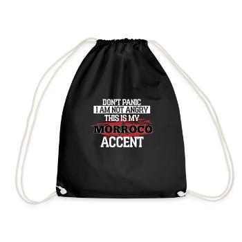 Morocco - Drawstring Bag - black - Front
