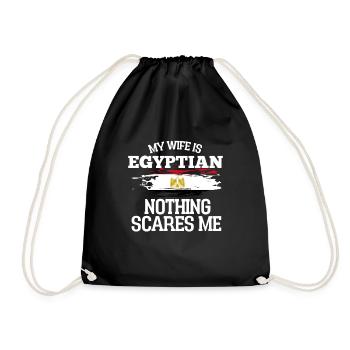 Egypte Épouse - Sac de sport léger - noir - Devant
