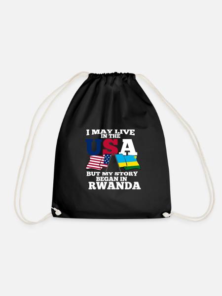 Rwanda - Turnbeutel - Schwarz