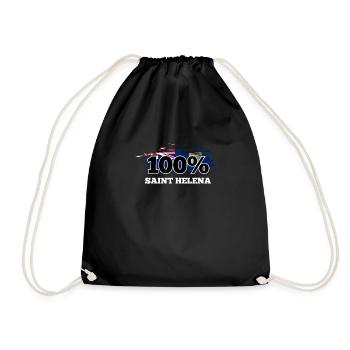 Saint Helena - Drawstring Bag - black - Front