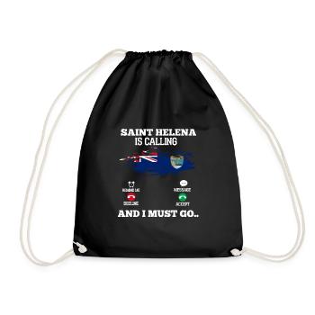 Saint Helena - Drawstring Bag - black - Front