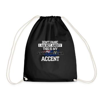 Saint Helena - Drawstring Bag - black - Front