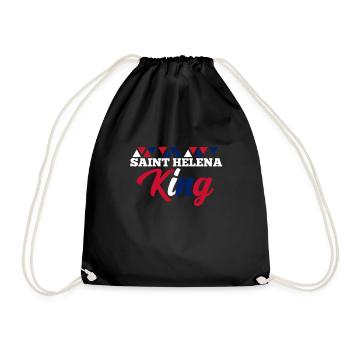 Saint Helena - Drawstring Bag - black - Front