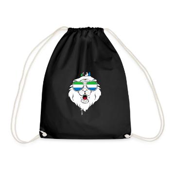 Sierra Leone - Drawstring Bag - black - Front