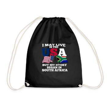 South Africa - Drawstring Bag - black - Front