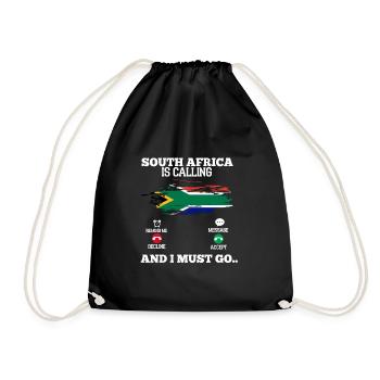 South Africa - Drawstring Bag - black - Front