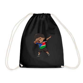 South Sudan - Drawstring Bag - black - Front