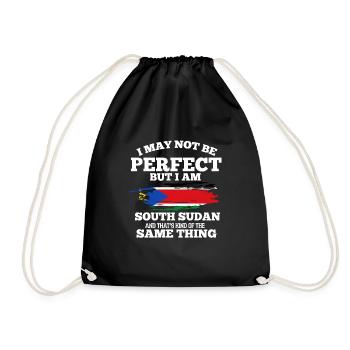 South Sudan - Drawstring Bag - black - Front