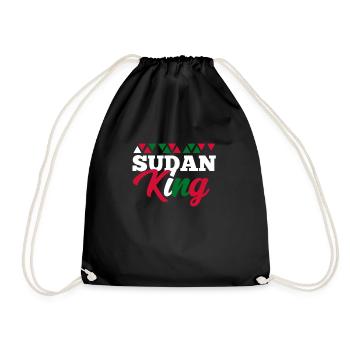 Sudan - Drawstring Bag - black - Front