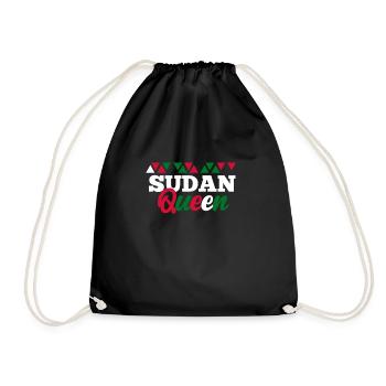 Sudan - Drawstring Bag - black - Front
