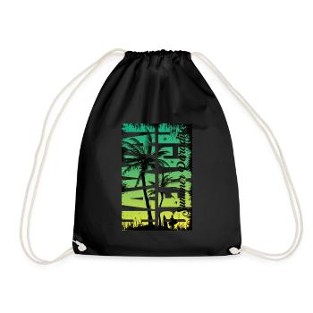 Hawai Beach Summer Paradise - Turnbeutel - Schwarz - Vorne