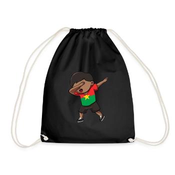 Burkina Faso - Drawstring Bag - black - Front