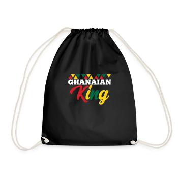 Ghana - Turnbeutel - Schwarz - Vorne