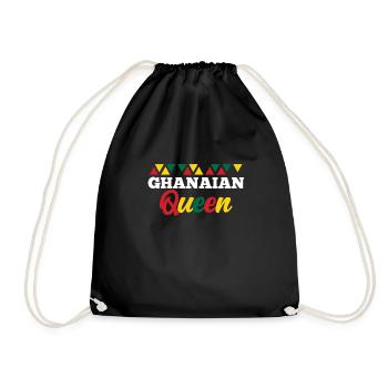 Ghana - Turnbeutel - Schwarz - Vorne