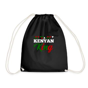 Kenya - Drawstring Bag - black - Front